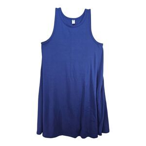 Old Navy Royal Blue High Neck A-line Knit Tank Dress Size M